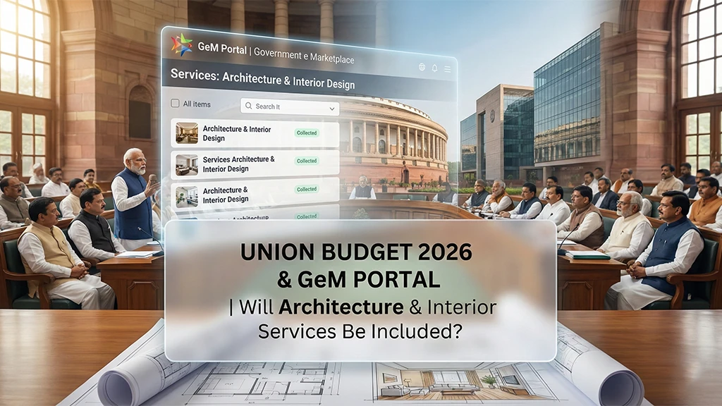 Budget 2026 and Beyond: Will Architecture, Interior Design, Renovation & Consultancy Services Enter India’s GeM e-Marketplace Portal?