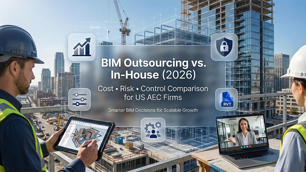 BIM Outsourcing vs. In-House: Cost and Risk for US AEC firms