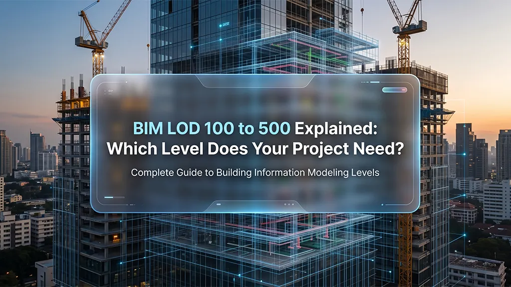 BIM LOD 100 to 500 Explained: Which Level Does Your Project Need?