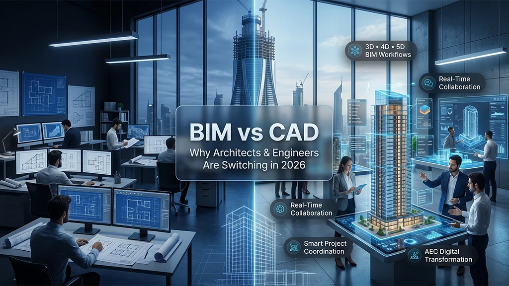 BIM vs CAD: Why Architects & Engineers Are Switching in 2026