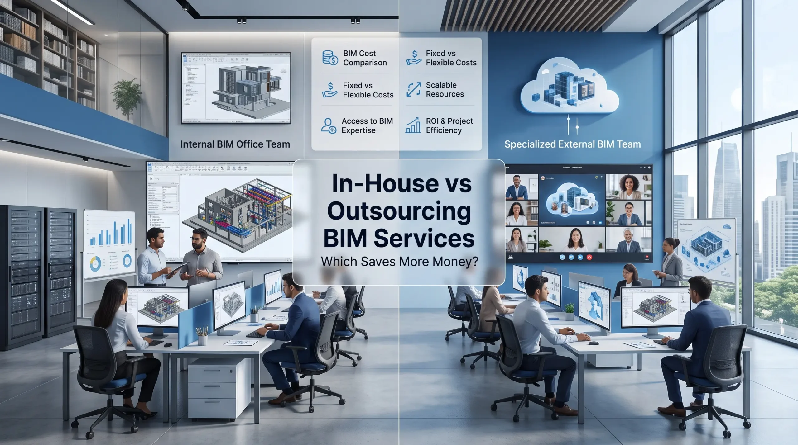 In-House vs Outsourcing BIM Services: Which Saves More Money?