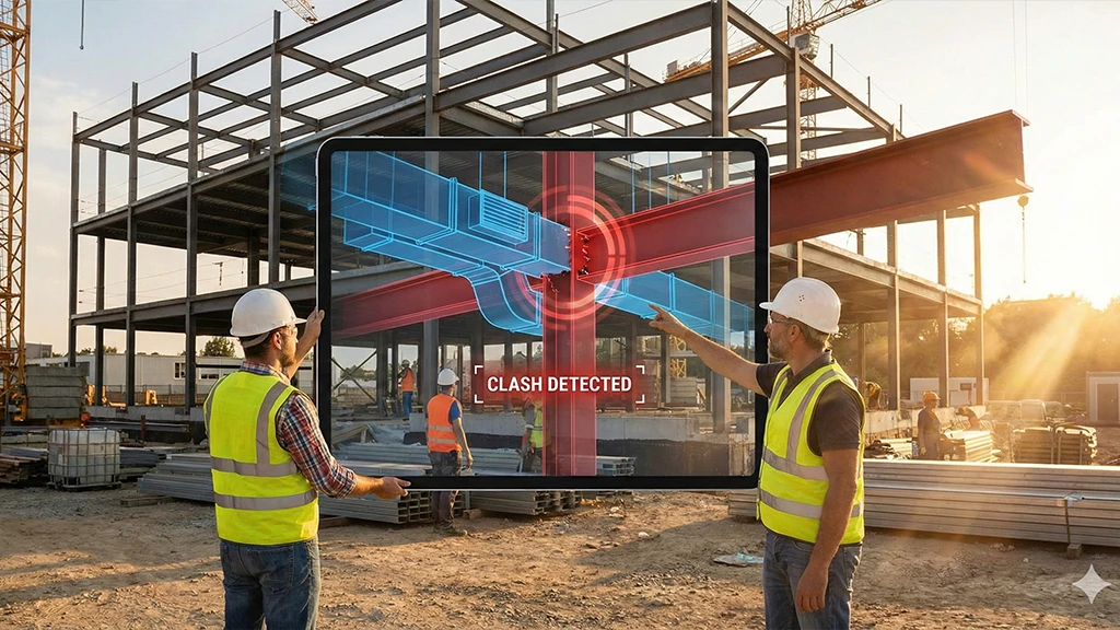 BIM clash detection visualization