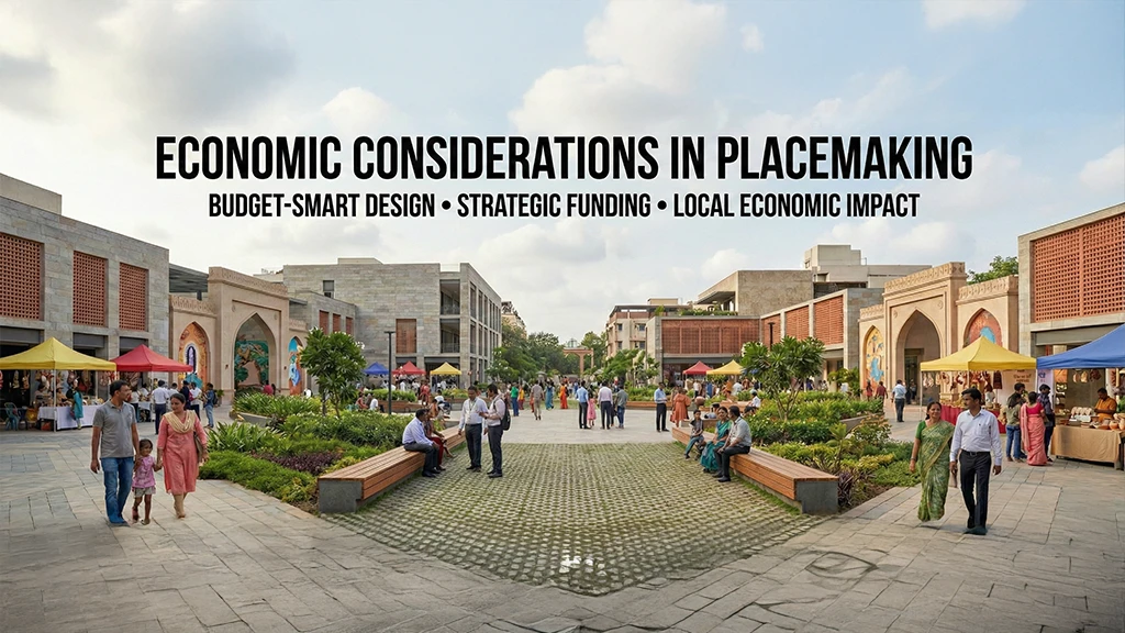 Placemaking Architecture-Explore how placemaking architecture balances design and economics. Learn about budget planning, funding models, and cost-effective placemaking by Designheed.
