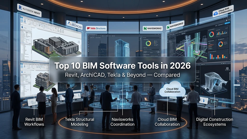 Revit and Tekla BIM software